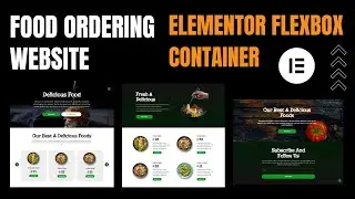 Complete Responsive FOOD ORDERING WEBSITE using ELEMENTOR | Wordpress Elementor Website Tutorial 🔥🔥