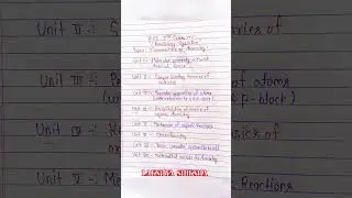 Bsc 1st semester chemistry syllabus | bsc 1st year 1st semester chemistry syllabus  | #bscchemistry