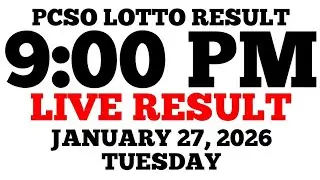 Lotto Result Today 9:00 PM Draw January 27, 2026 Tuesday PCSO LIVE Result