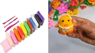 How to make pookie 🐥 Duck with Clay || Miniture craft tutorial || Diy Clay craft idea || Easy clay
