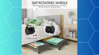 Never Waste Under-Bed Space Again! Secret Storage Solution That Rolls Like Butter