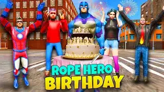Celebrate Rope Hero Happy Birthday In Rope Hero Vice Town || Rope Hero Gta 5
