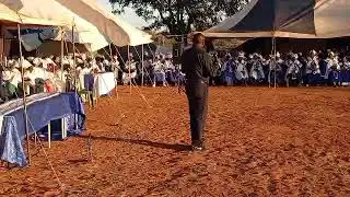 MAT South Minister of Devolution / BB East MP Hon A Nguluvhe at Malala yesterday attending church sv