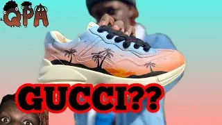 Gucci sunset custom shoes with rope laces | Qpaintsalot