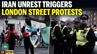 Pro-Tehran Protest Erupts Outside Islamic Centre of England in London, Police Make Arrests