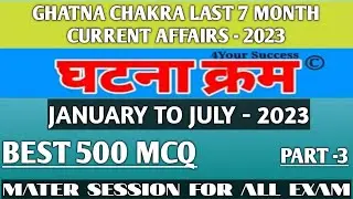 Ghatna chakra current Affairs 2023 part -3 #currentaffairs-2023 #generalstudy #best500