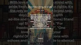 Verse 1 Sun is shining, rise up today ext