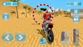 Beach Desert Bike Stunts (by Standard Games Studio) Android Gameplay [HD]