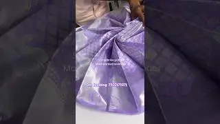 MOST WANTED LAVENDER #saree #indiansareesilksaree #indianattire #wholesale #silkfabric #elampillai