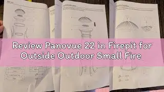 Review Panovue 22 in Firepit for Outside Outdoor Small Fire Pit,Durable Firepit with Mesh Lid,Log Gr