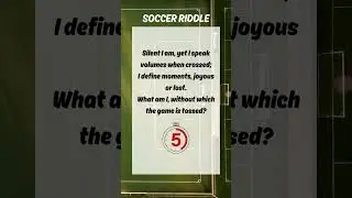 Riddle Challenge | Football Riddles English | Brain Teasers I Difficult Riddles | BrainTeaseBazaar