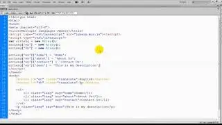 PHP : Simple Multi Language Site Example