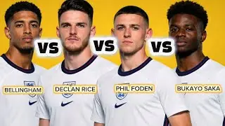 England&rsquo;s Future Stars 🔥 Bellingham vs Rice vs Foden vs Saka