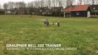 Graupner Bell 222 Trainer Rigid rotorhead Bj 1978