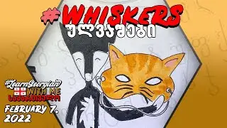 Enhance your style with Whiskers [ულვაშები] Mask #shorts -Learn Georgian- ink fox illustration 2/7