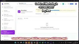 Send WhatsApp Bulk Messages 100K With Buttons &ndash; No API Required | CodeCraftMarketing.in | 7009732517