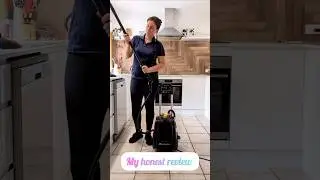 Cleaning tile grout with McCulloch steamer review #cleaningtips