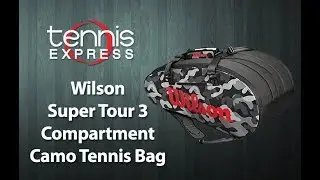 Wilson Super Tour 3 Compartment Camo Tennis Bag | Tennis Express