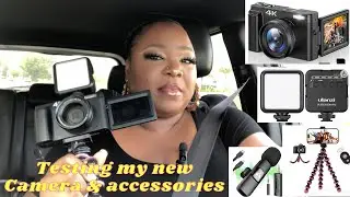 Putting My Camera & Accessories to the test | Affordable amazon 4K Vlogging Camera | Glow With D