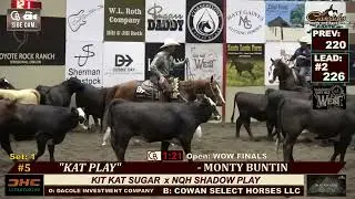 Cascades Futurity Open Wow Champions - Monty Buntin & Kat Play