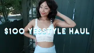 $100 YesStyle Try-On Haul and Lookbook (Trendy and Affordable)