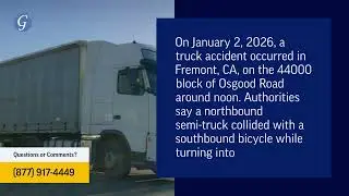 Danny Chiu Killed in Truck Accident on Osgood Road in Fremont, CA