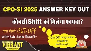 SSC-CPO-SI 2025 ANSWER KEY OUT EXPECTED CUT OFF