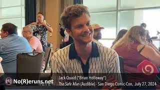 Jack Quaid Talks About Audible Original THE SAFE MAN (SDCC 2024)