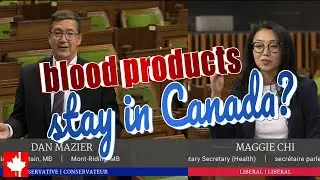 Will Canadian Blood Services keep products made from blood donations in Canada?