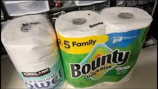 Whats a better deal Kirkland Paper Towels from Costco or Amazon Bounty Paper Towels?