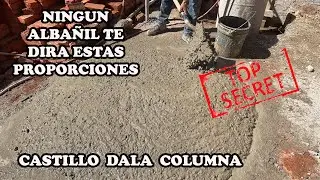 Como Hacer Concreto Para Colar Columnas y Dala