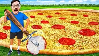 I Ate Biggest Pizza Slice In The World  Pizza Eating Challenge