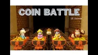 Coin Battle Game (15 rounds): Rosalina, Peach, Daisy and Donkey Kong. Who will be winner?