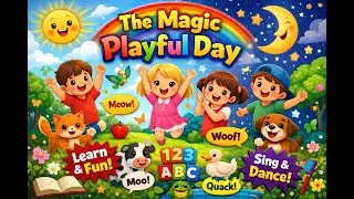 The Magic Playful Day 🌟 | nursery kids rhyme in English for school funny magical