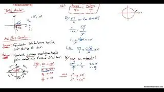 Trigonometri 1 (Derece radyan, Esas ölçü)