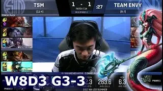 TSM vs Team EnVyUs | Game 3 S7 NA LCS Summer 2017 Week 8 Day 3 | TSM vs NV G3 W8D3