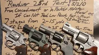 DEFENSIVE REVOLVER 25 rd CCW Test! CAN You PASS My CHALLENGE? SHOULD YOU REALLY BE CARRYING A SNUB?