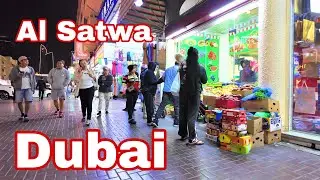 Al Satwa Dubai Walking Tour | Explore Old Dubai Streets 4K
