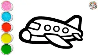 Today I'm Drawing Super Easy Plane Drawing || Easy Drawing Tutorial 