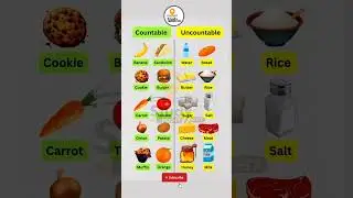 Countable & Uncountable things name in english | Countable & Uncountable things name #shorts #viral