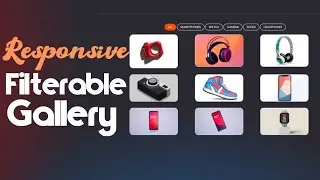 Responsive Filterable Images Gallery using HTML,CSS & JavaScript