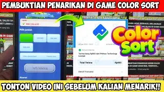 PEMBUKTIAN PENARIKAN 80RB UANG KERTAS HIJAU DI GAME COLOR SORT TERNYATA BENAR TANPA PENGGANDAAN