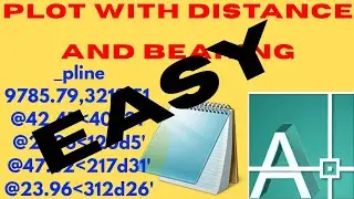 Plot with Distances and Bearings | Script for Plotting Distance and Bearing in AutoCAD