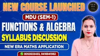 #mdu #nep Math - Functions & Algebra | Important Chapters ✍️Prepare for the exam like this ✍️ | S...