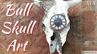 DIY Bull Skull | Bull Skull Art | Bull Skull Tutorial #bullskull #bullskullart #bullskullgears