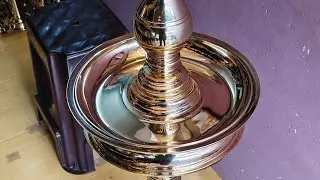 Kerala Traditional Nilavilak 3 Feet Height Polishing Full  Video #brass#devotional#festival #temple 