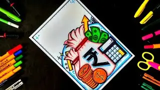 Economics Project Front Page Decoration | Finance Cover Page Design | Title Page Decoration Ideas
