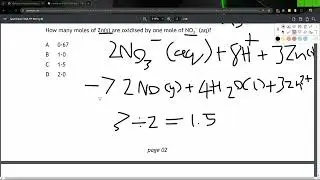 SQA Higher Chemistry 2019 Paper 1 Walkthrough