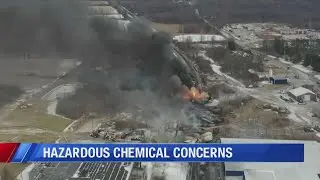 Hazardous chemical concerns following train derailment in Ohio-- what experts want the community to