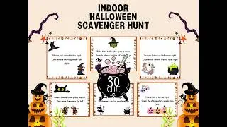 🎃 Halloween Scavenger Hunt Game for Kids! 👻